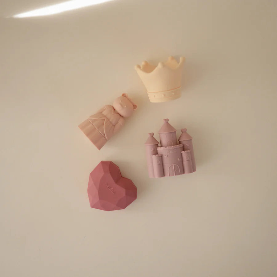 Princess Mold Free Bath Play Set - 4 pack