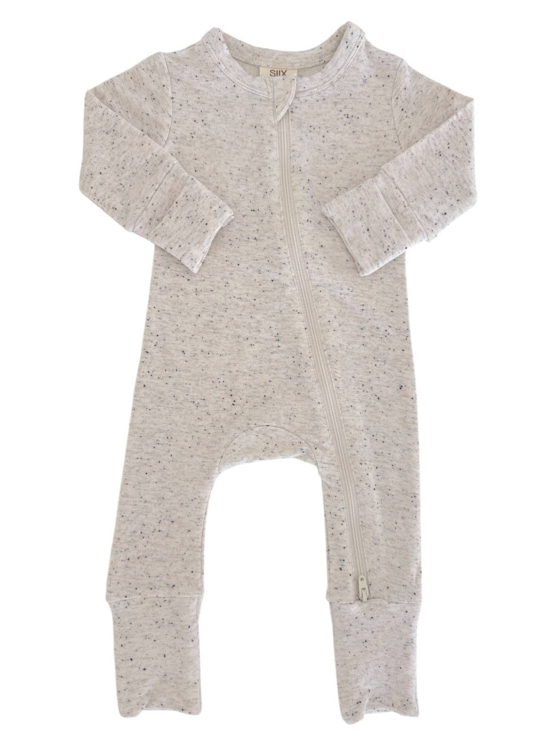 Dove Speckle - 2-Way Zip Romper