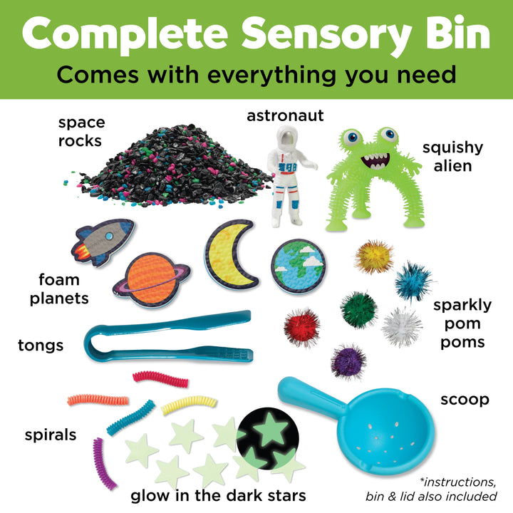 Sensory Bin Outer Space Activity Bin