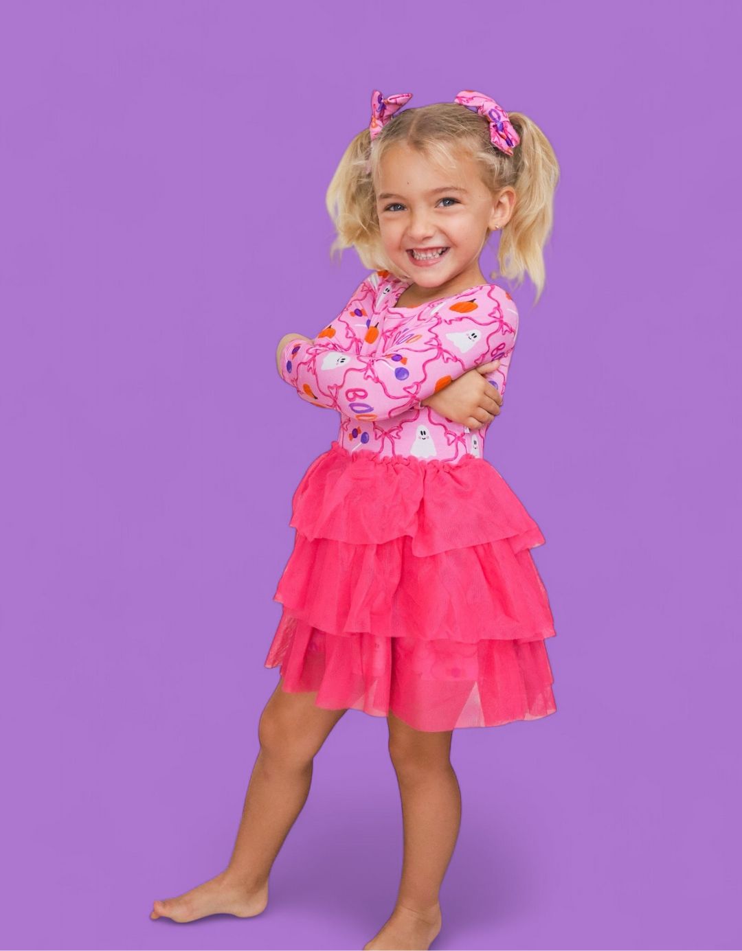 BERRY SWEET BOO LONG SLEEVE DREAM TUTU DRESS