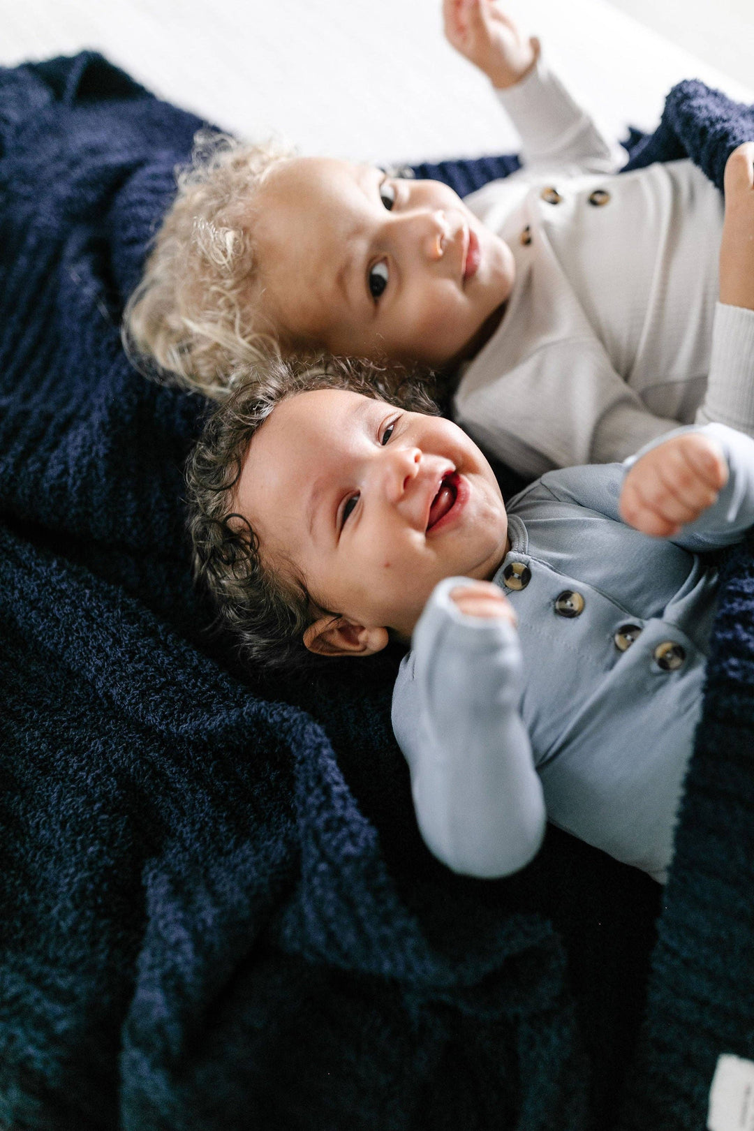 Chenille Blanket - Navy