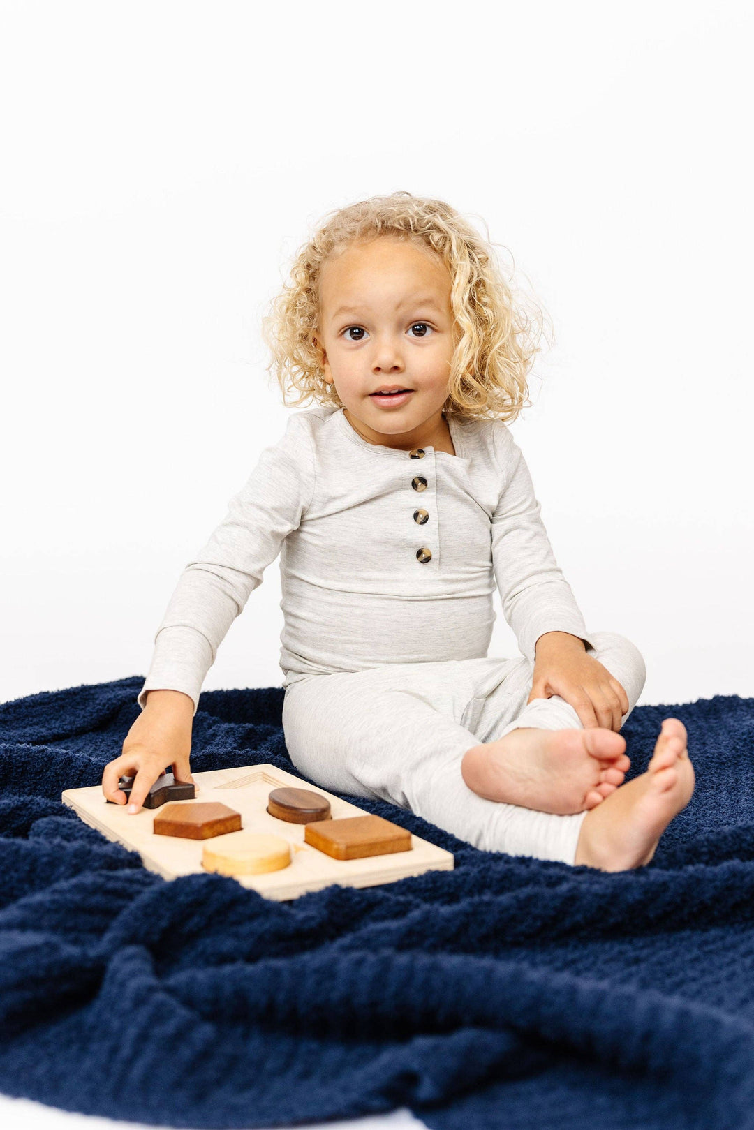 Chenille Blanket - Navy