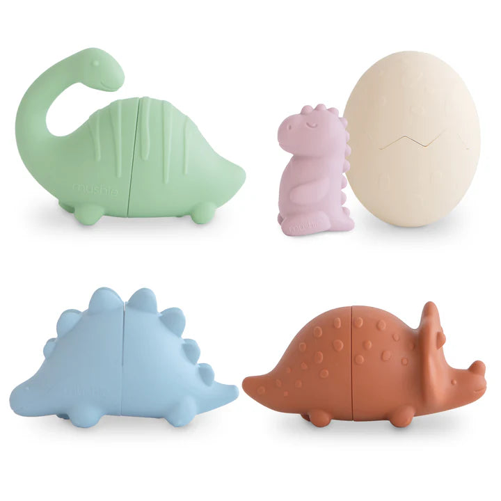 Dino Mold Free Bath Play Set - 4 pack