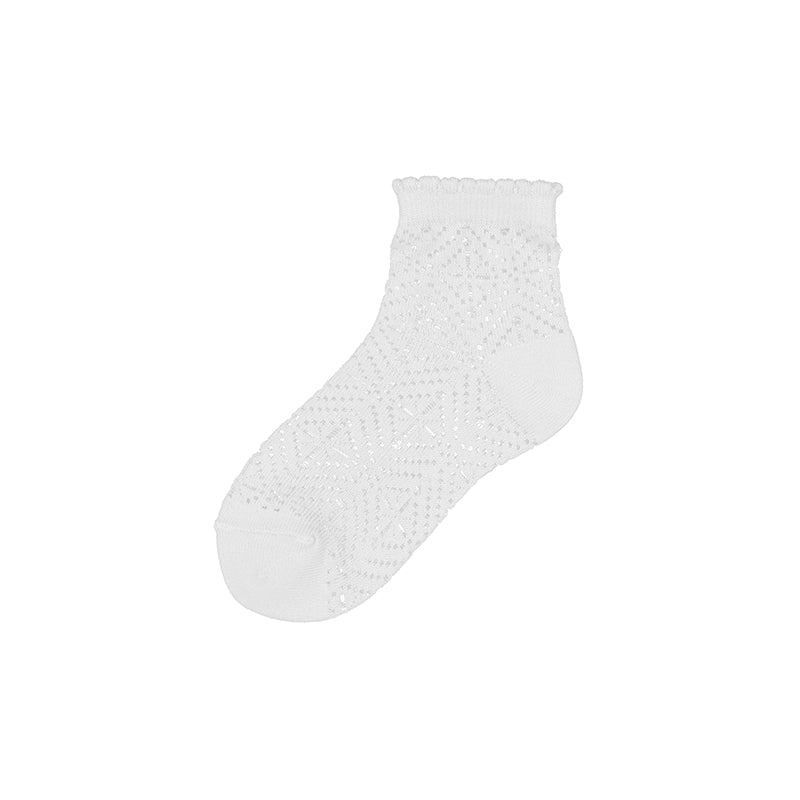 Girls Ankle Sock - White
