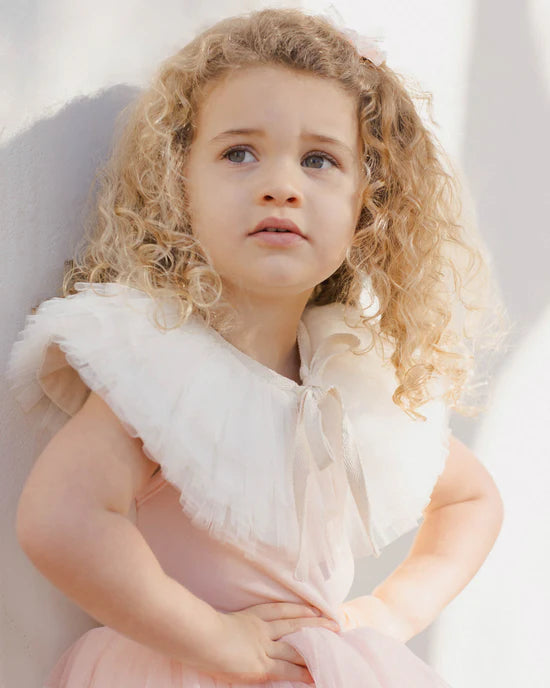 RUFFLE TULLE COLLAR | IVORY