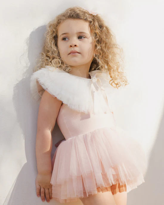 RUFFLE TULLE COLLAR | IVORY