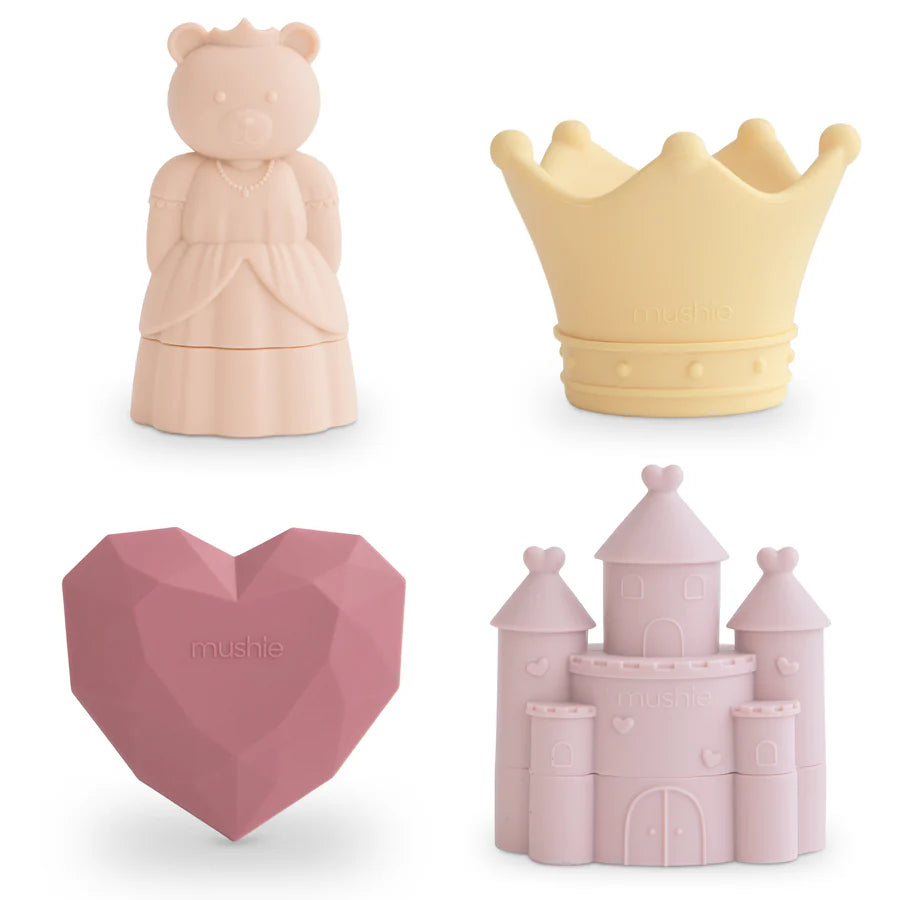 Princess Mold Free Bath Play Set - 4 pack