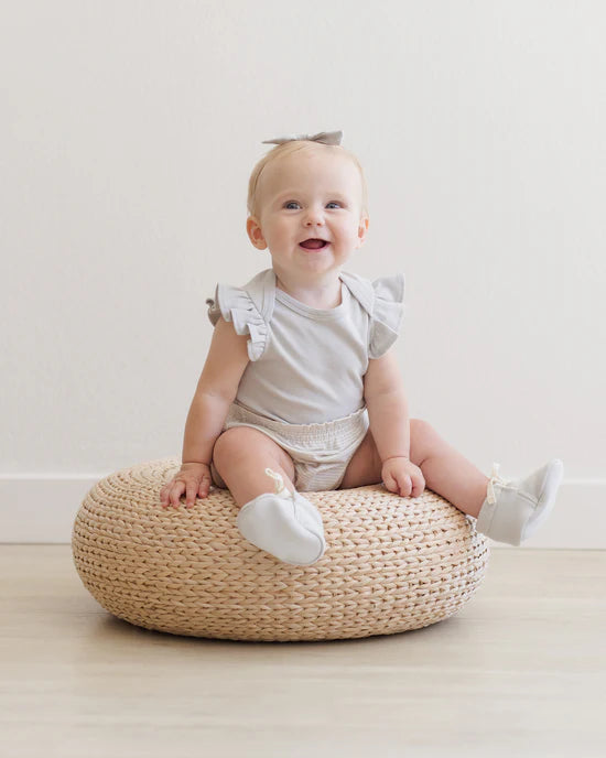 GATHERED BLOOMER || SKY MICRO STRIPE