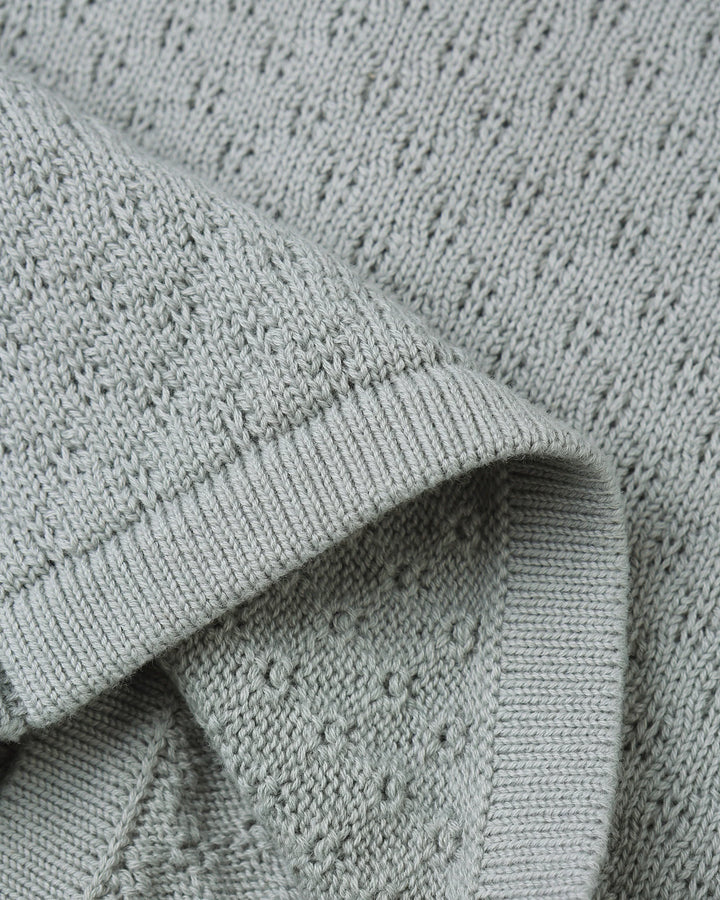 Knit Cardigan - Blue Steel