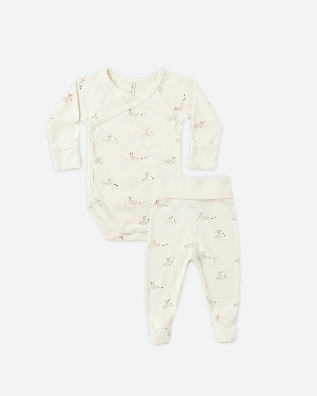 Side Snap Bodysuit/Pant Set - Bunnies