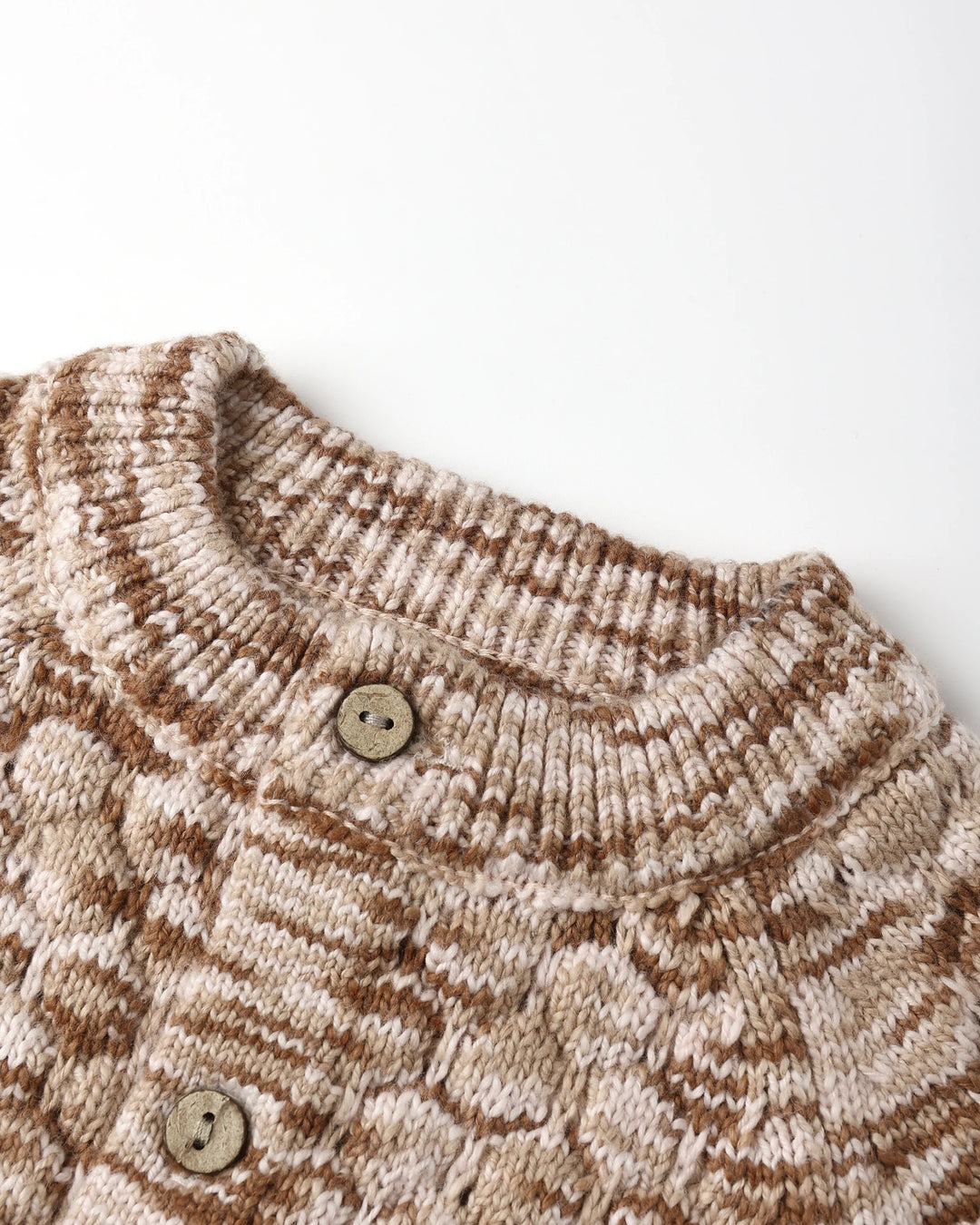 Bubble Knit Cardigan - Rose Speckle