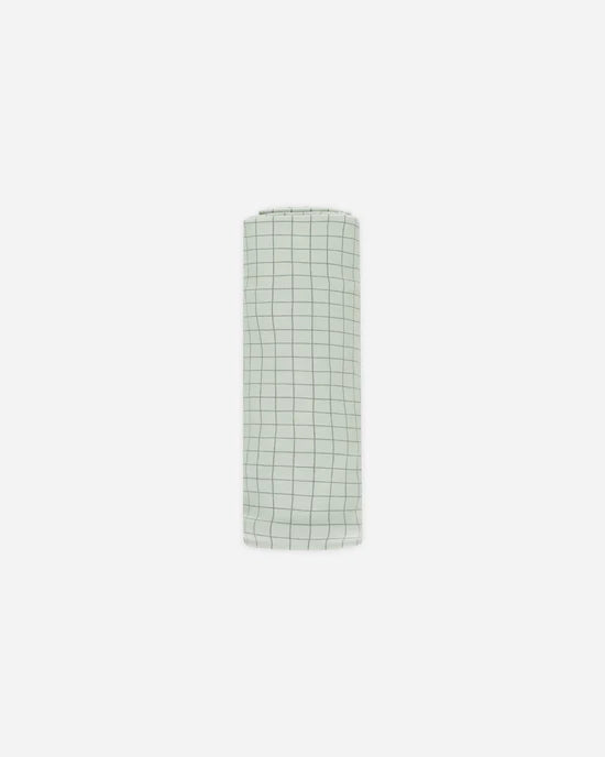 Bamboo Swaddle - Sage Grid
