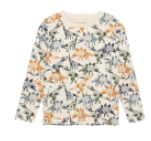 T-shirt LS AOPBeige Melange