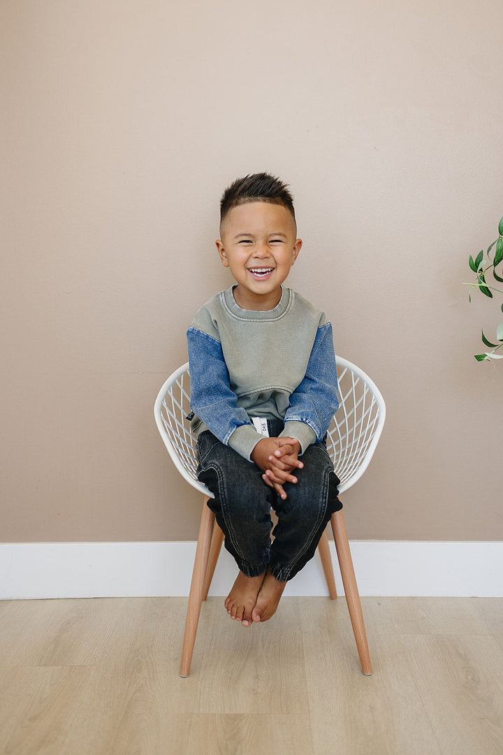 Morgan Crew Neck - Moss Green