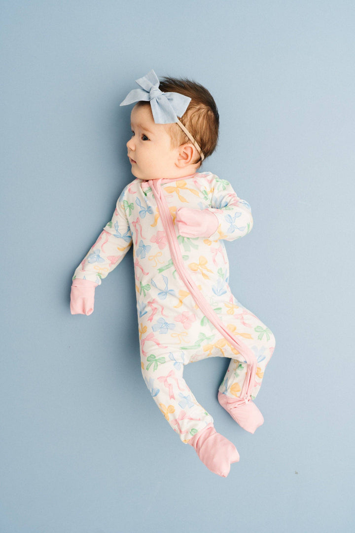 Pastel Bow Bamboo Sleeper