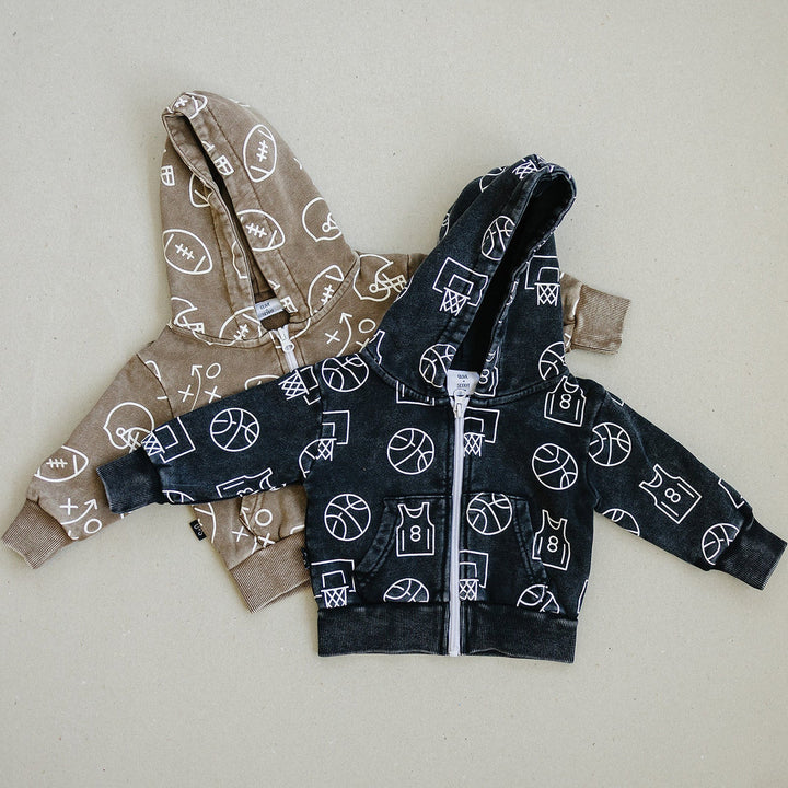 Cohen Zip-up Hoodie - Black