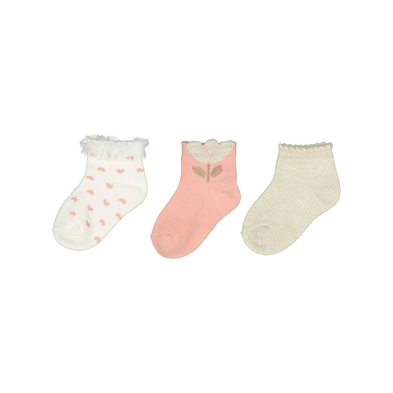 Girls 3PK Sock Set - Cake