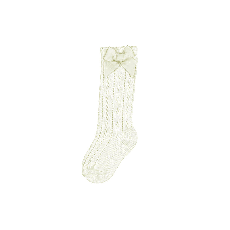 Girls Mid Length Socks - Natural