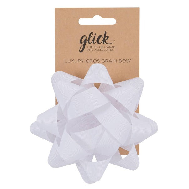 CONFETTI BOW LUX. GROS GRAIN WHITE