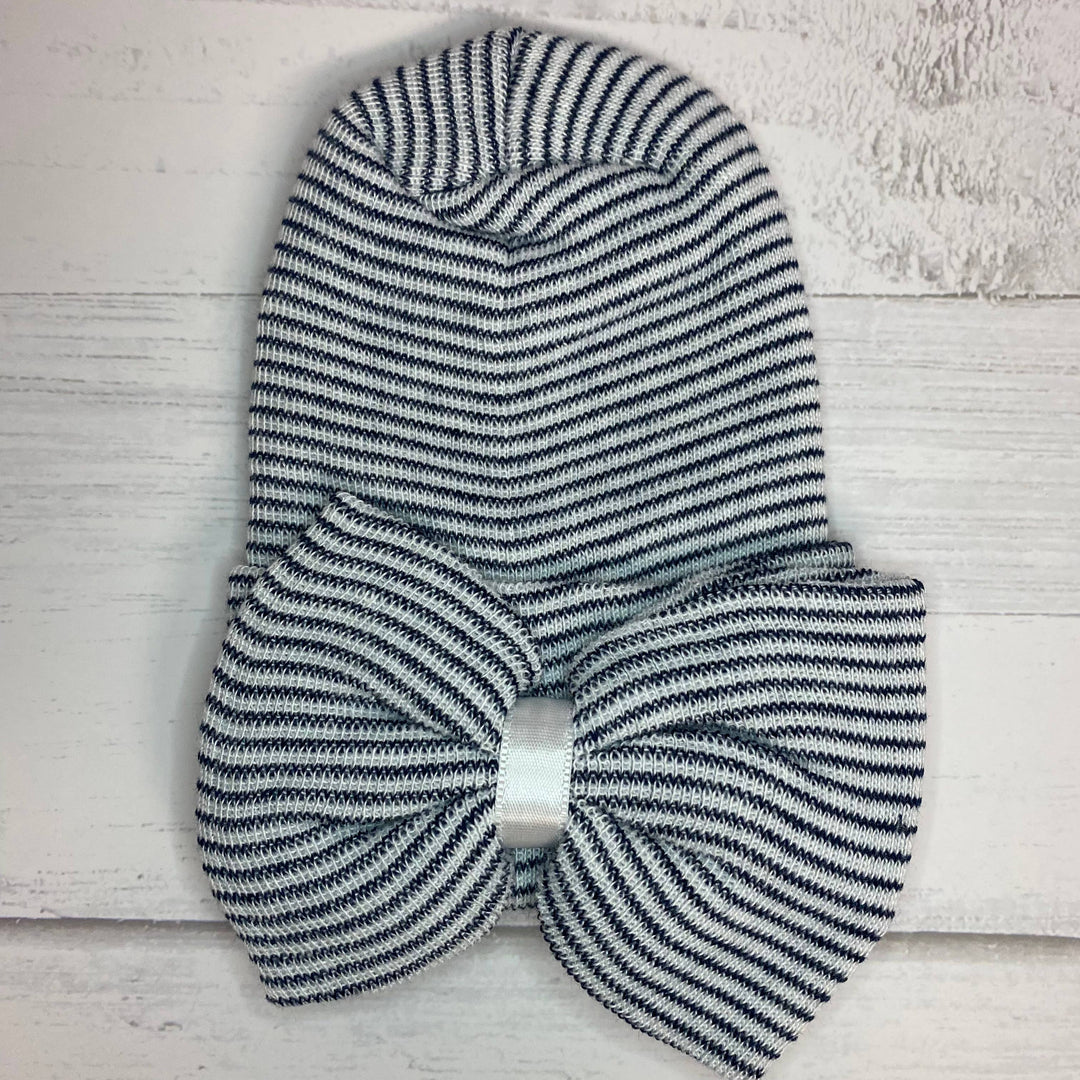 Navy Blue Bow Hat