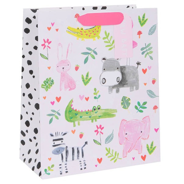 BAG LRG PS BABY ANIMALS PINK