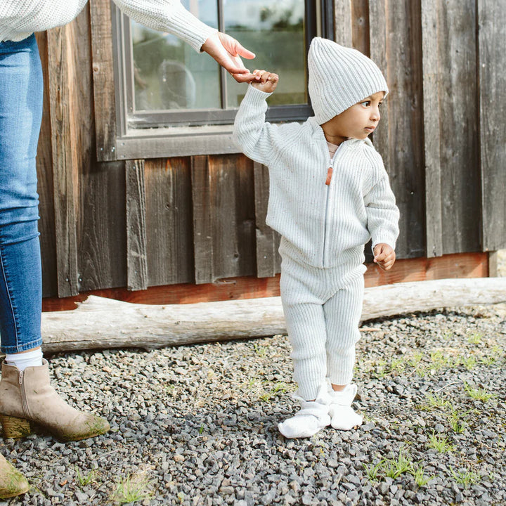 Organic Cotton Kids Knit Pants - Shell