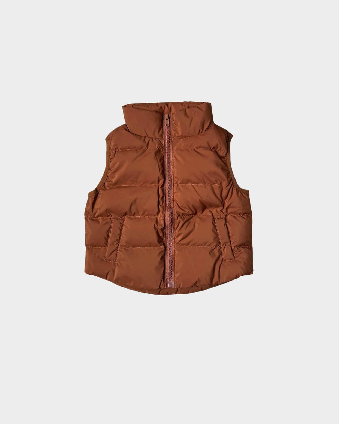 Puffer Vest in Caramel