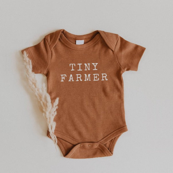 Tiny Farmer - Camel Onesie, Baby Bodysuit