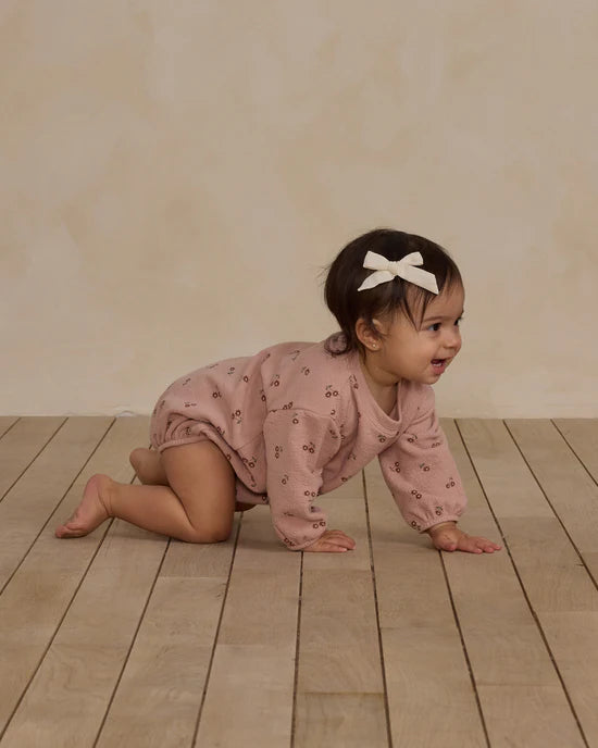 Spongey Knit Romper - Blossom