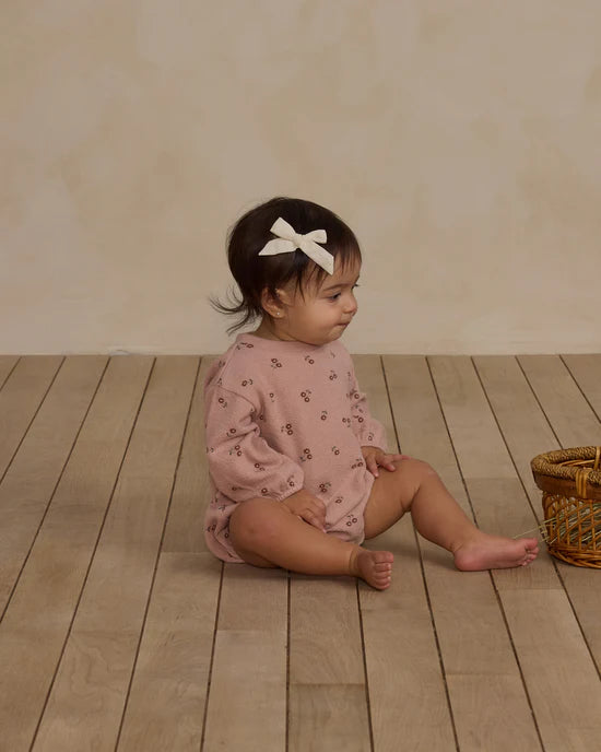 Spongey Knit Romper - Blossom