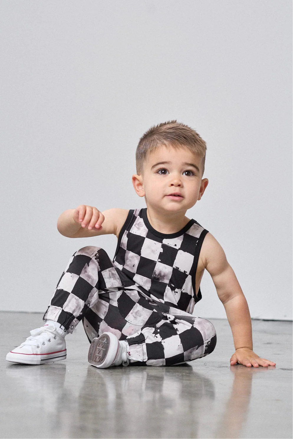 Checkered Tank Romper