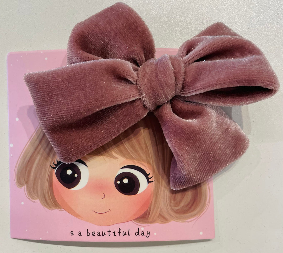 Rose Dust Velvet Clip