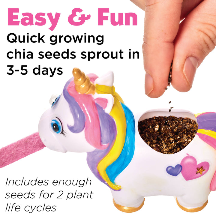 Self-Watering Plant Pet Unicorn Grow Craft Kit for Kids