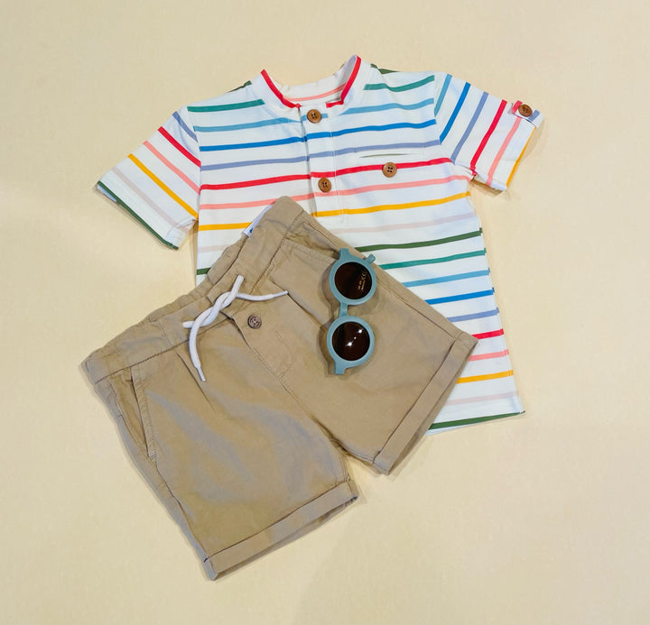 Alex Tee in Primary Stripe