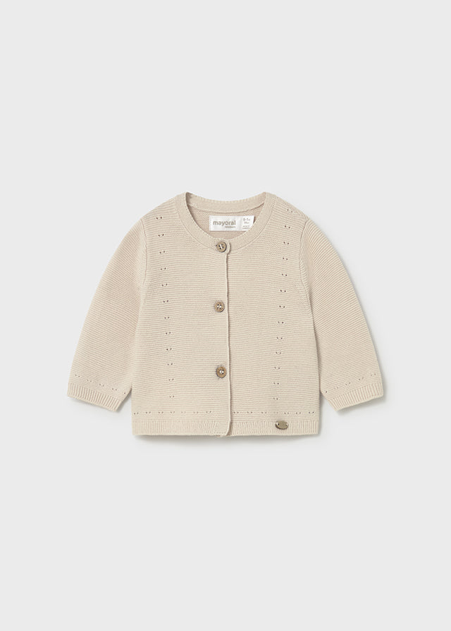 Knit long cardigan