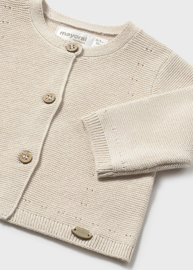 Knit long cardigan