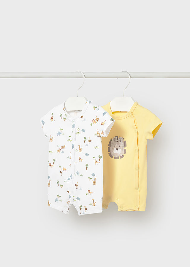 Set of 2 short rompers