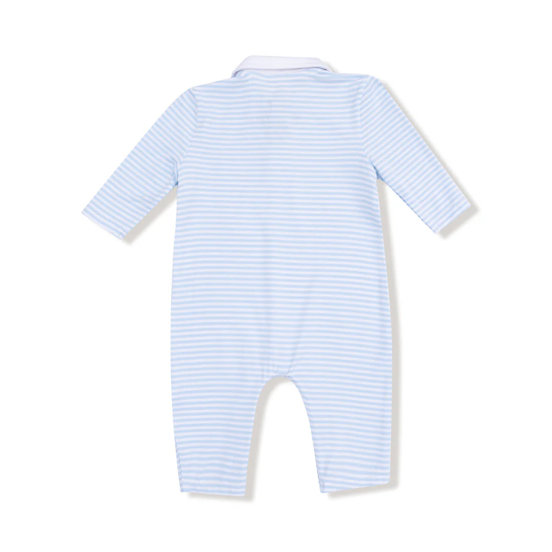 Baby Golf Carts Polo Romper - Blue