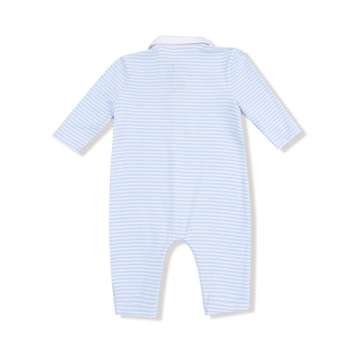 Baby Golf Carts Polo Romper - Blue