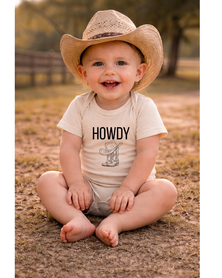 Howdy - Boots Onesie
