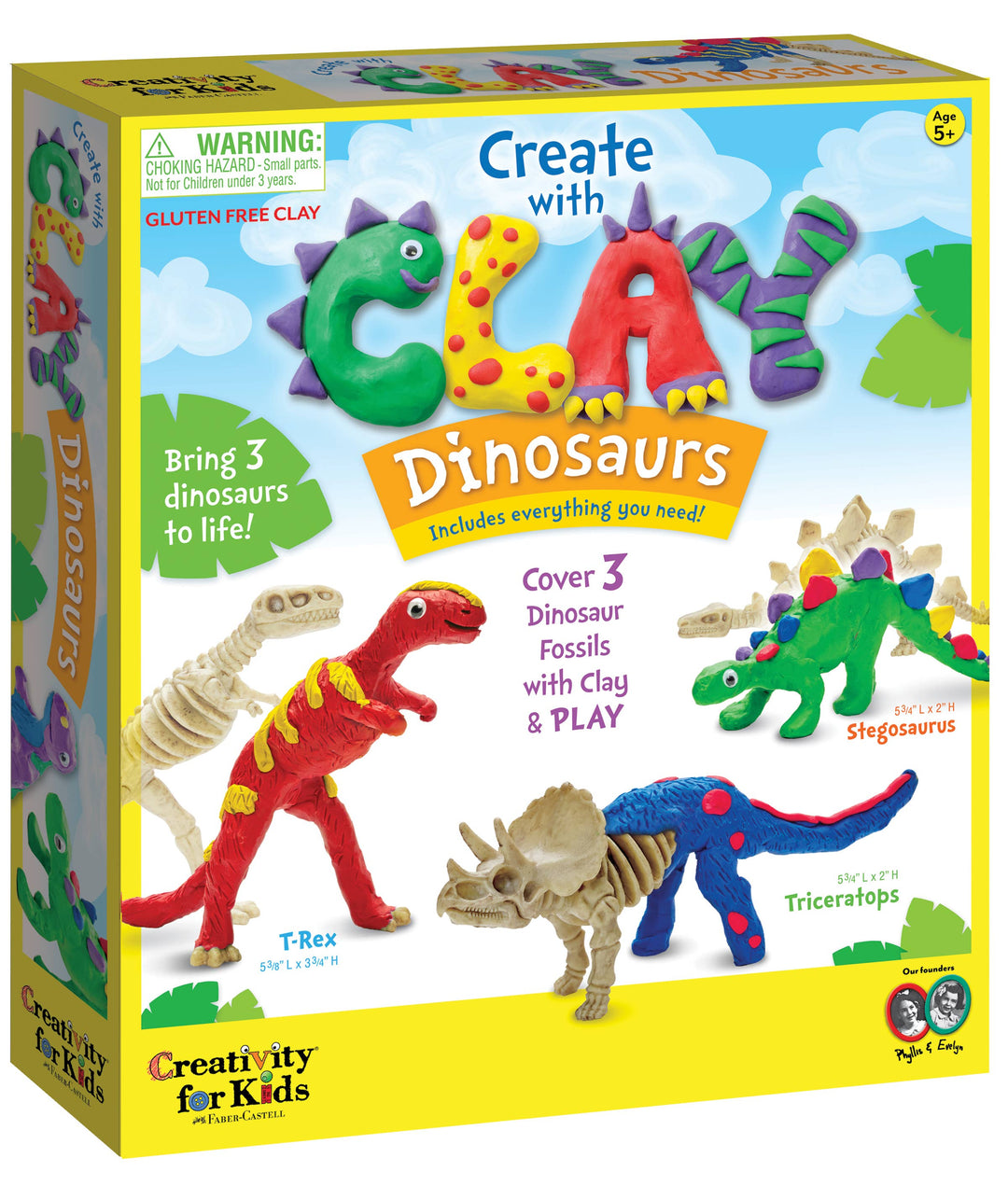 Create with Clay Dinosaurs - DIY Craft for Kids
