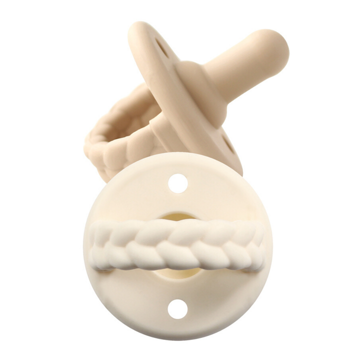 Sweetie Soother™ Pacifier Sets : Robin's Egg Blue + Navy Cables