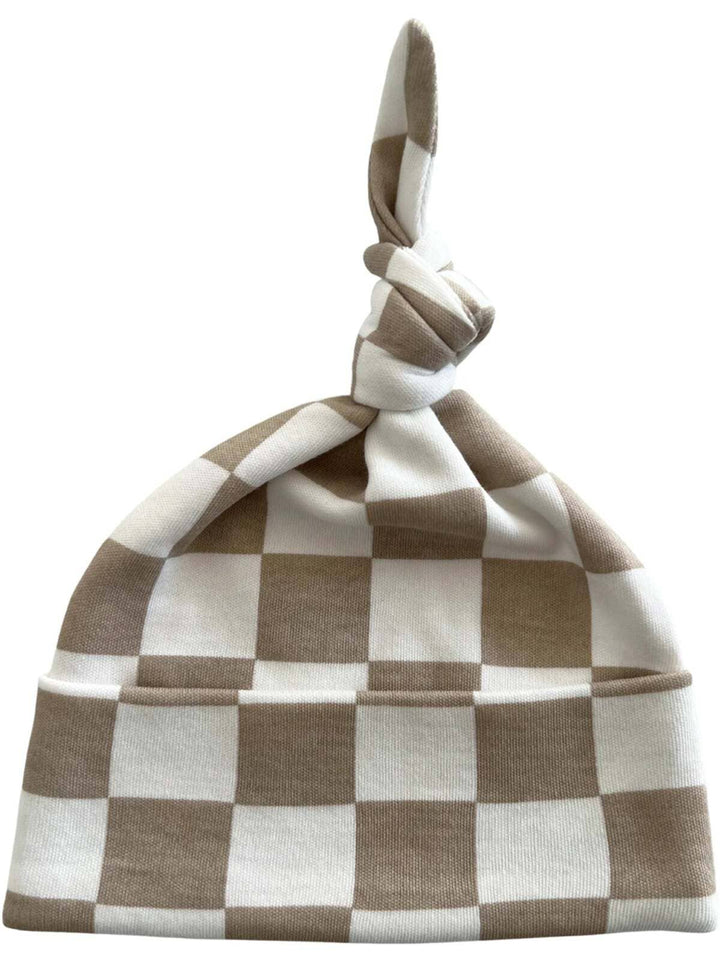 Tiramisu Checkerboard Organic Beanie