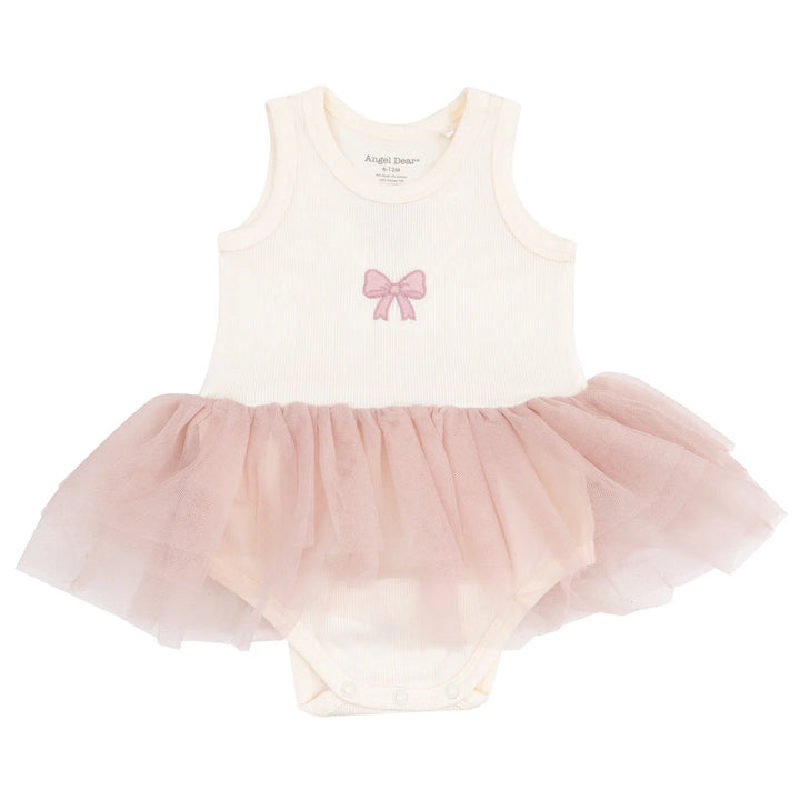 Bows And Ballet Rib Tank Bodysuit Tutu