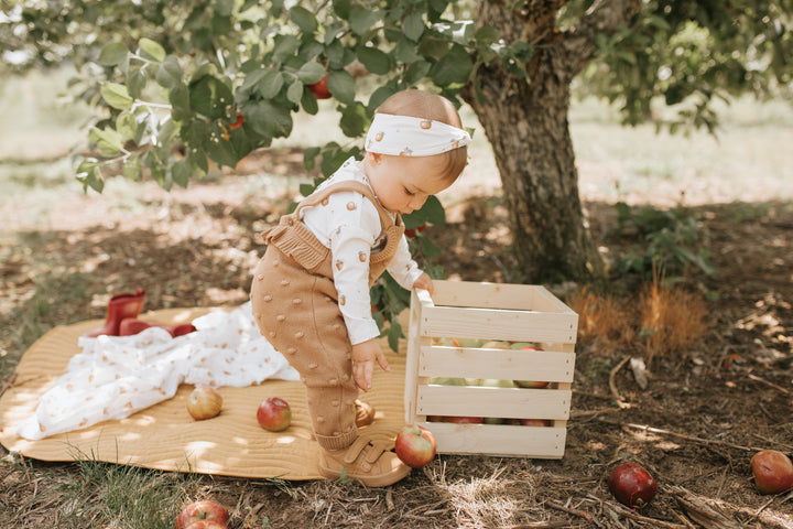 Baby Sleeper Knit in Apples