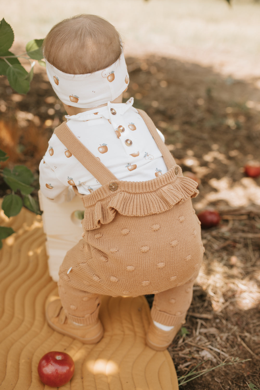 Baby Sleeper Knit in Apples