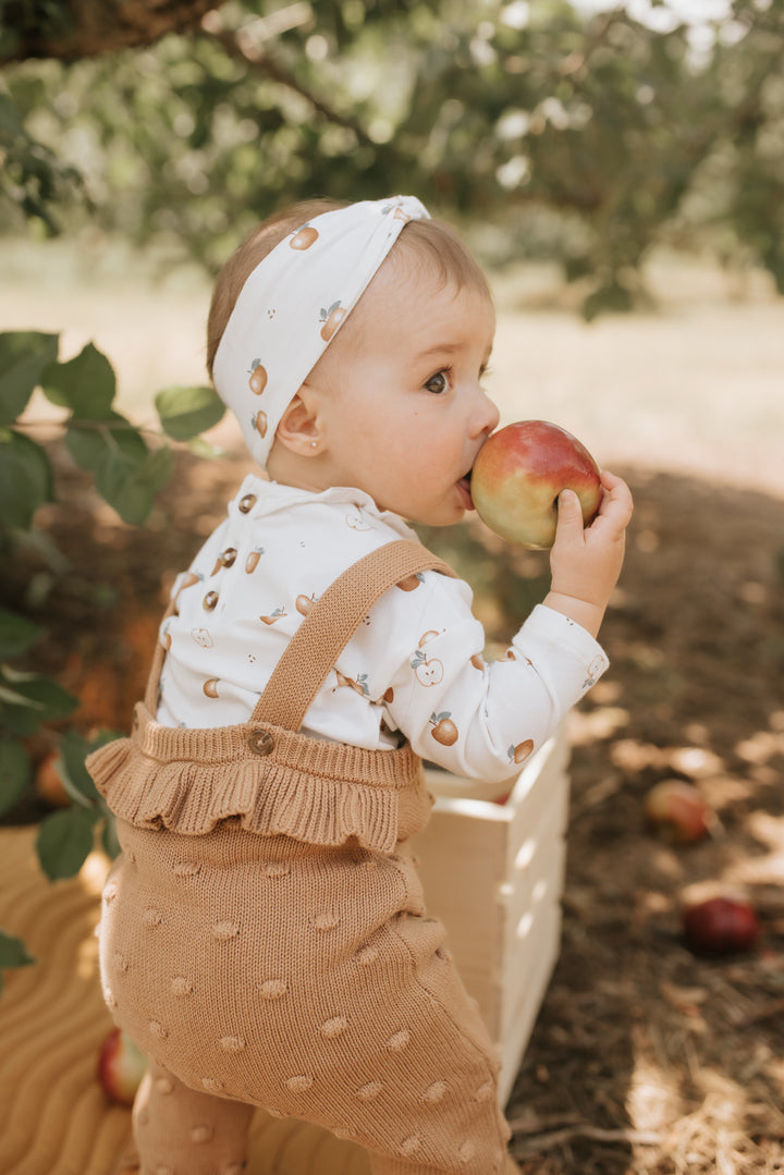 Baby Sleeper Knit in Apples