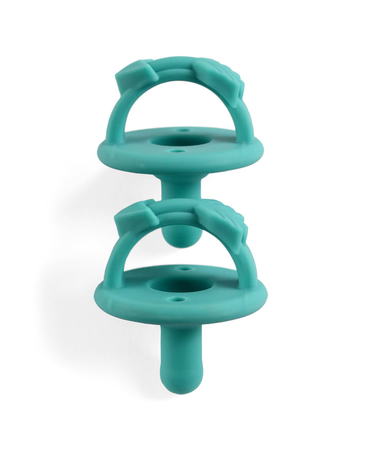 Sweetie Soother™ Pacifier Sets : Robin's Egg Blue + Navy Cables