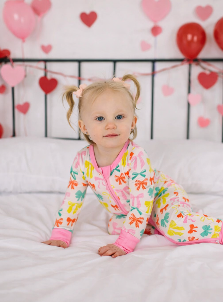 Zippy Bamboo Baby Pajama in Bows
