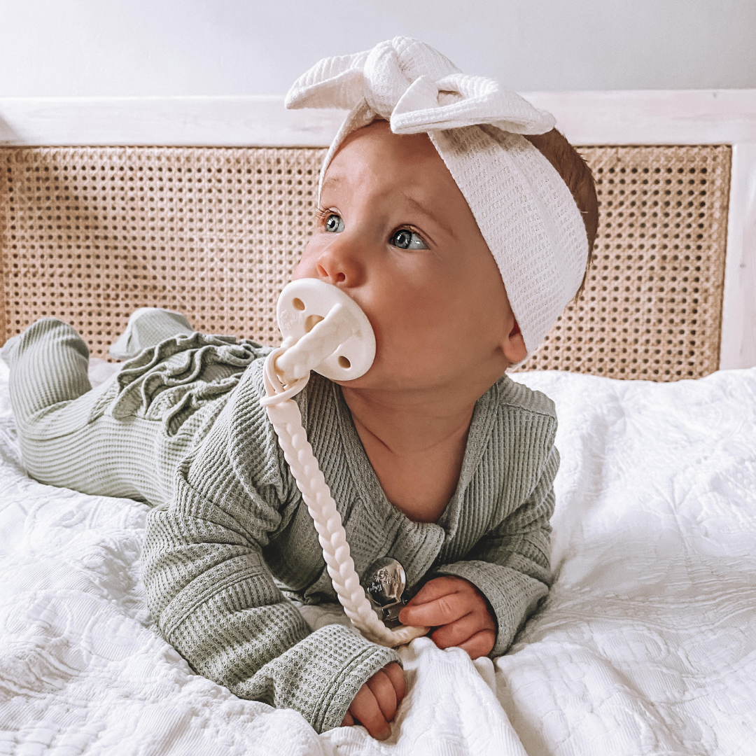 Sweetie Soother™ Pacifier Sets : Robin's Egg Blue + Navy Cables